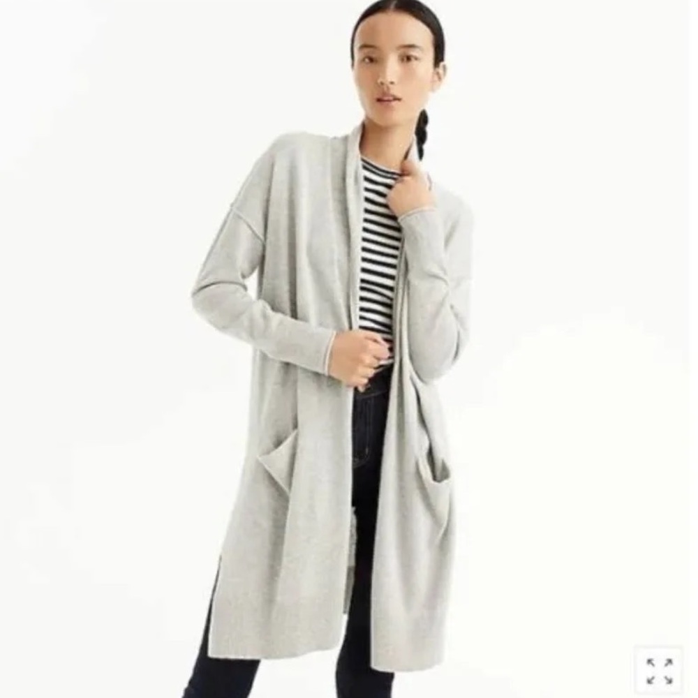 J. Crew Open Front Duster Cardigan